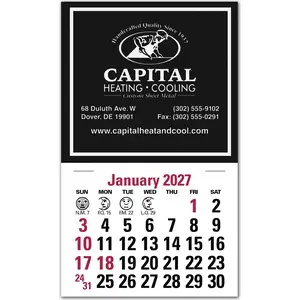 2027 custom calendars for business, compact, square design