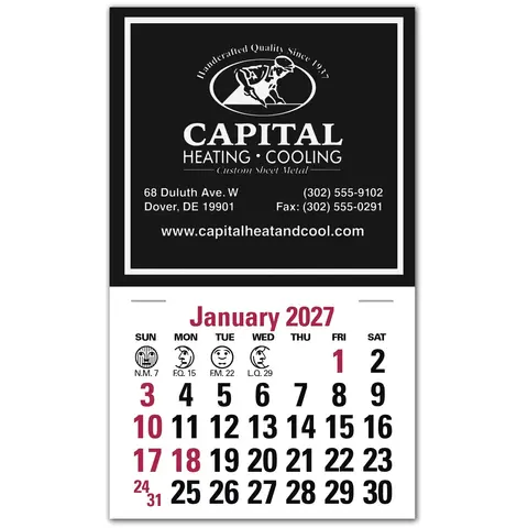 2027 custom calendars for business, compact, square design