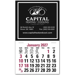 2027 custom calendars for business, compact, square design
