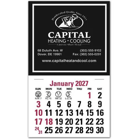 2027 custom calendars for business, compact, square design