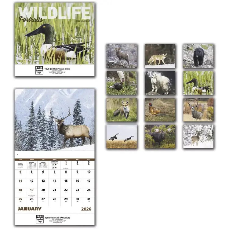 2026 Wildlife Themed Wall Calendars