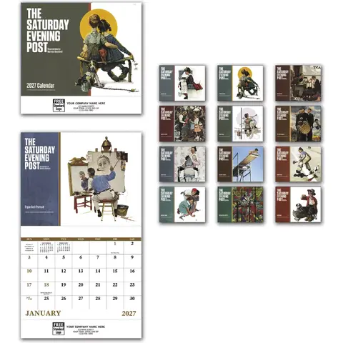 2027 Saturday Evening Post Wall Calendar 