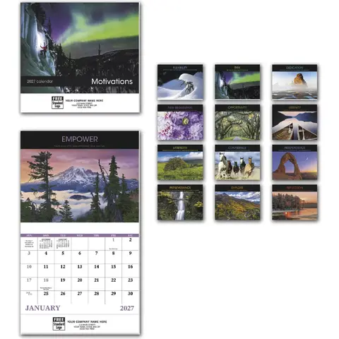 2027 Motivational Words Wall Calendar