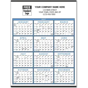 2027 Wall Calendar with Year at Glance