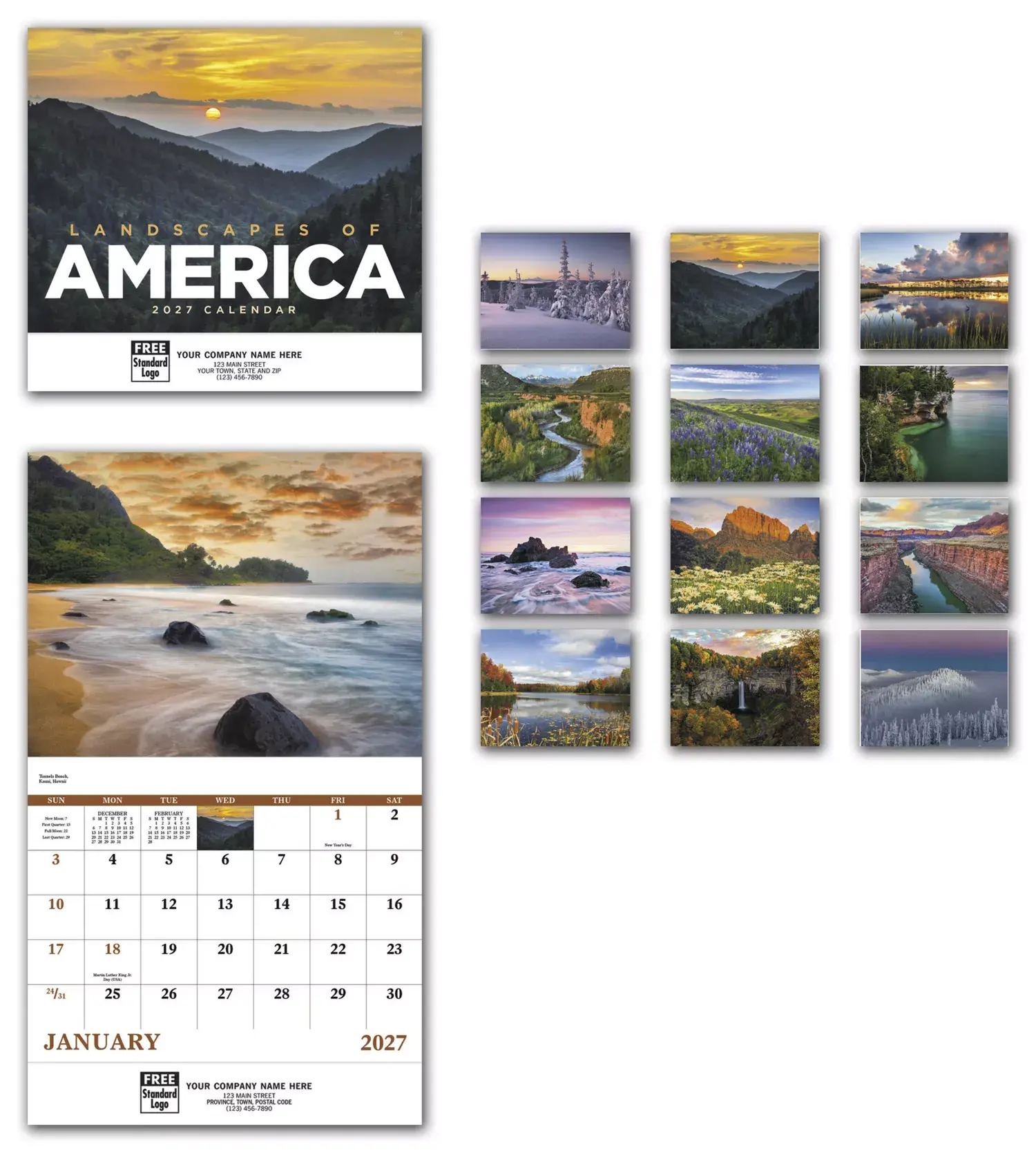 2027 American Landscapes Wall Calendar