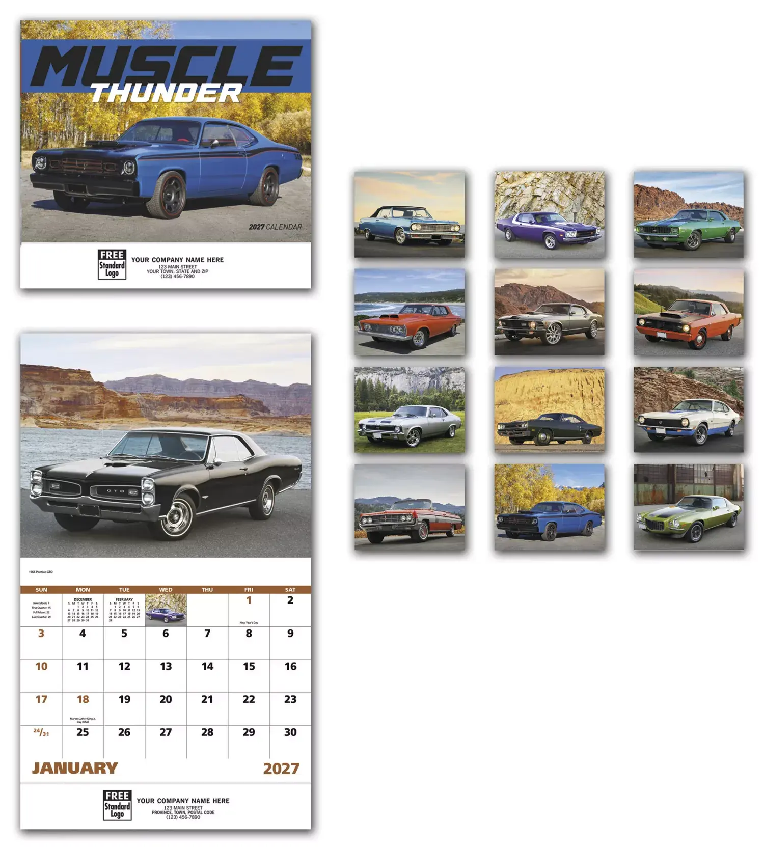 2027 Automotive Wall Calendars