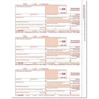 1099 NEC Forms - Copy A