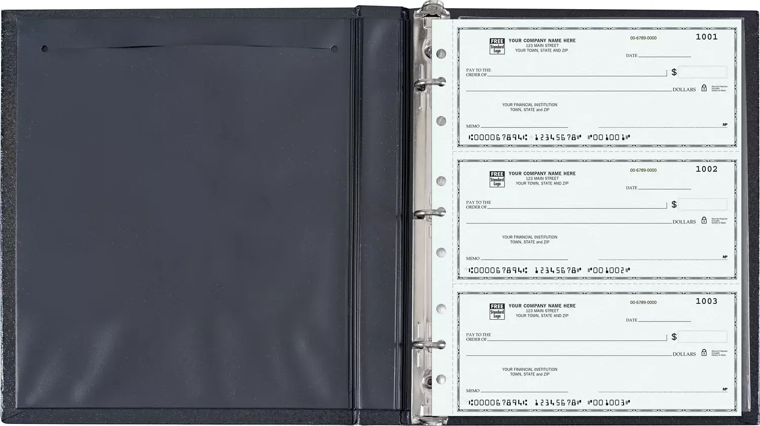 Deskbook Check Cover