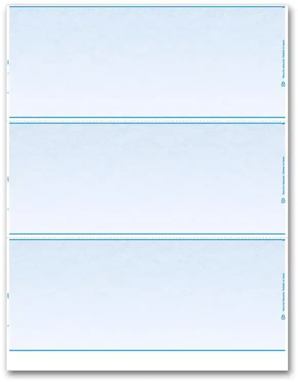 Blank Laser Check - 3-Up