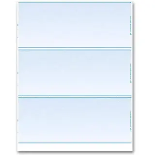 Blank Laser Check - 3-Up