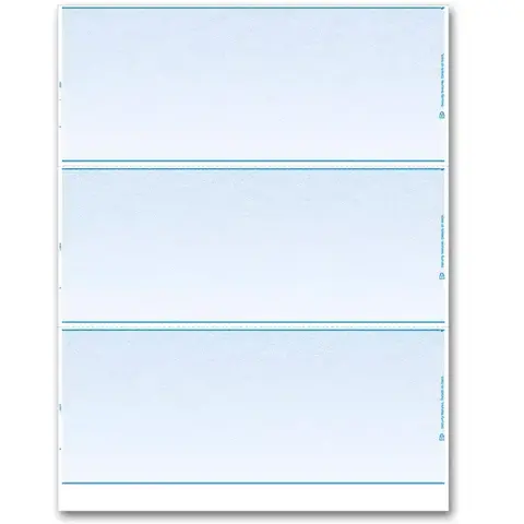 Blank Laser Check - 3-Up