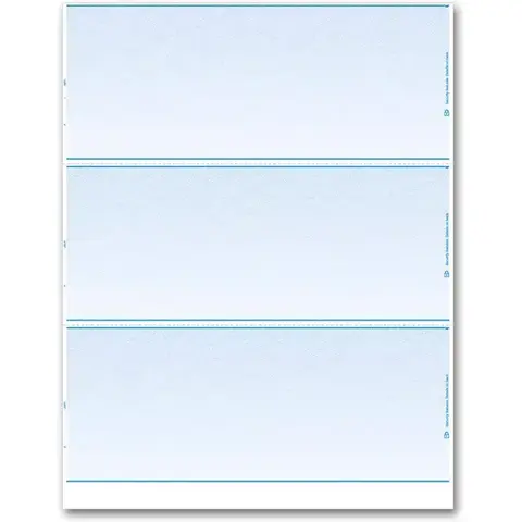 Blank Laser Check - 3-Up