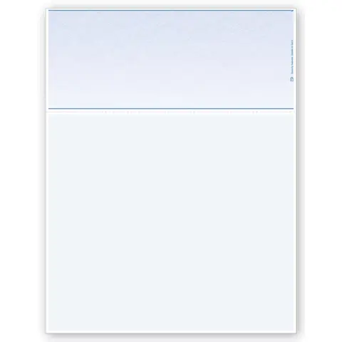 Blank Laser Check - Long Voucher