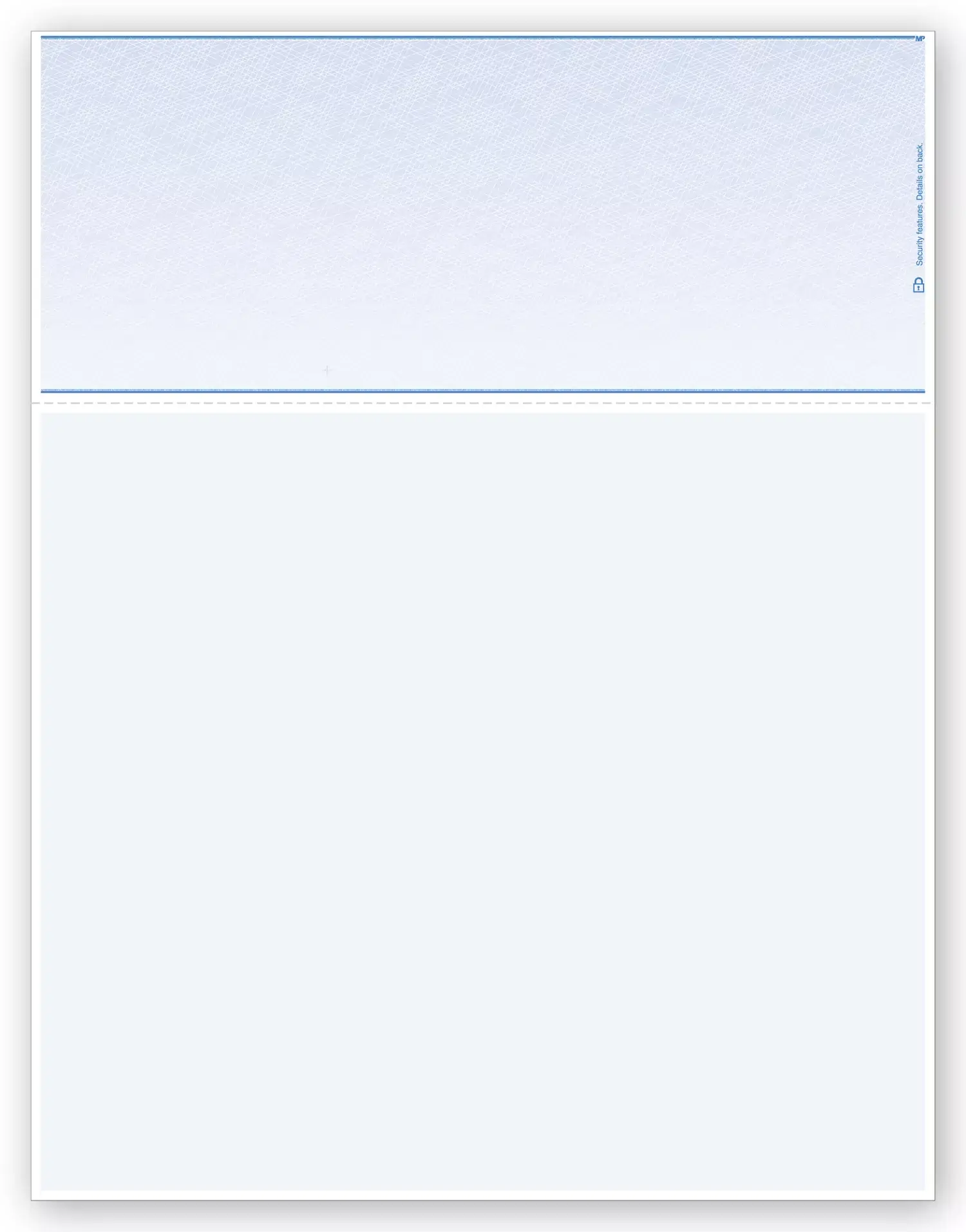 Blank Laser Check - Long Voucher