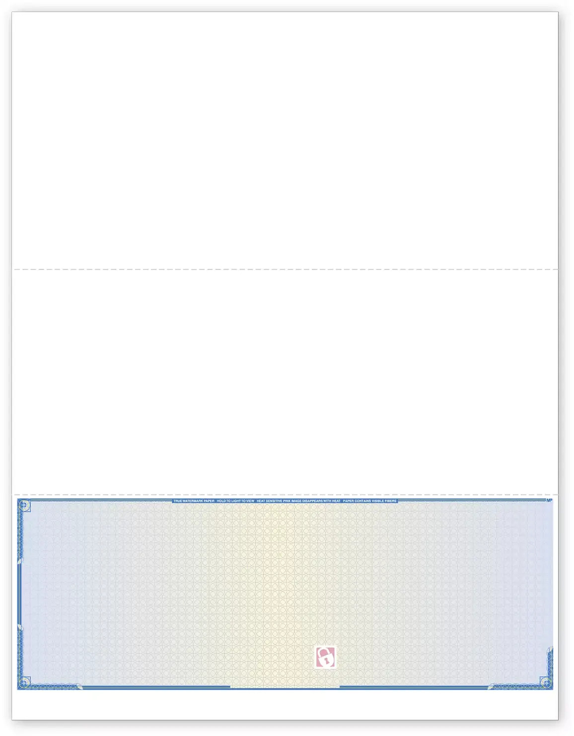 Security Bottom Blank Laser Check