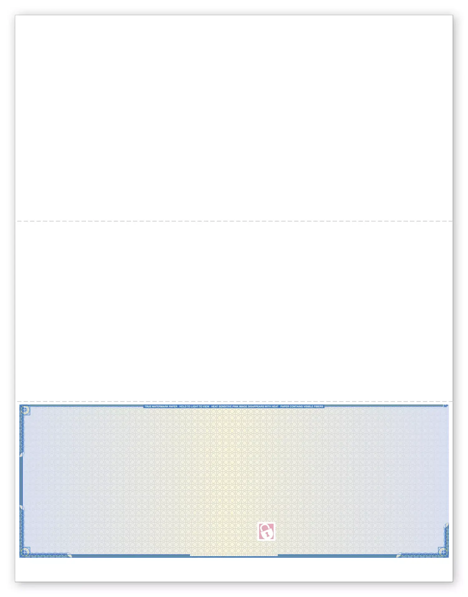 Security Bottom Blank Laser Check