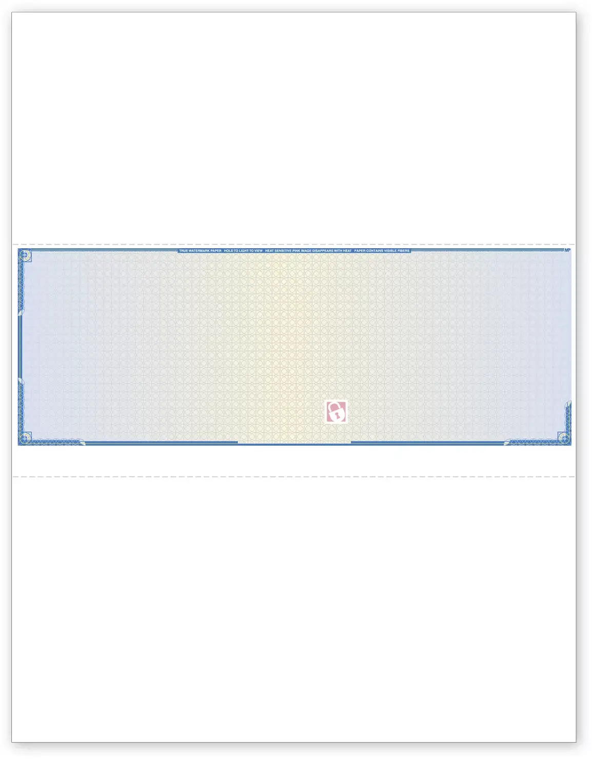 Security Middle Laser Checks ,Blank