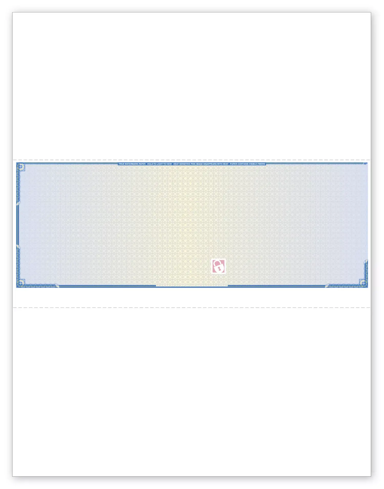 Security Middle Laser Checks ,Blank