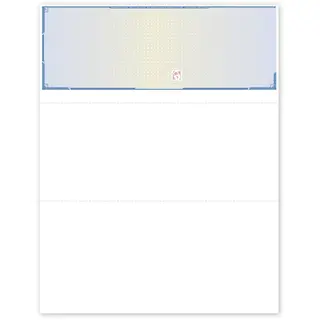 Laser top blank checks