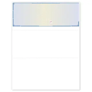 Laser top blank checks