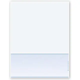Blank Laser Checks with Long Stub