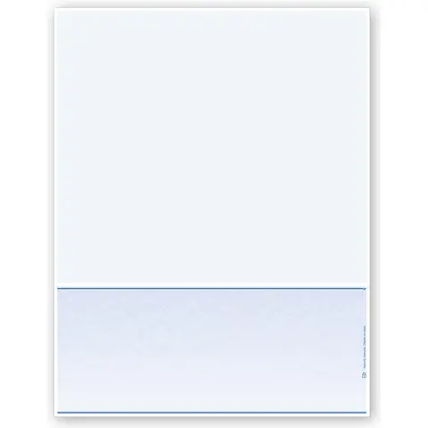 Blank Laser Checks with Long Stub