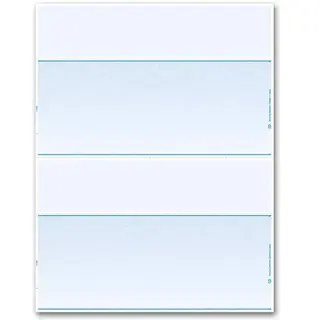 Blank Laser Checks - 2-Up