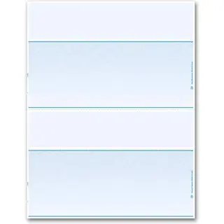 Blank Laser Checks - 2-Up