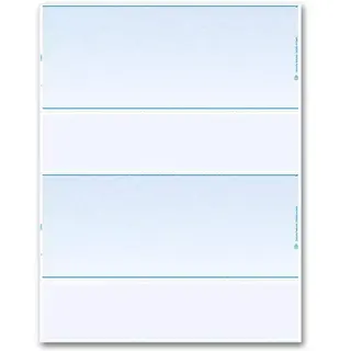 Blank Laser Checks - 2-Up
