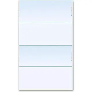 Blank Laser Checks - 2-Up Format