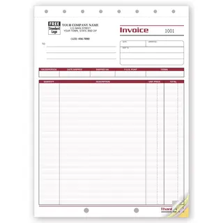 4551 - Professional Invoices, Letter Size