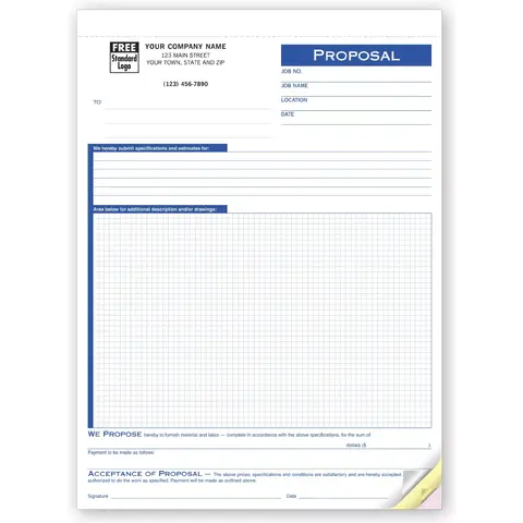 274 - Custom Printed Graph Paper Proposals