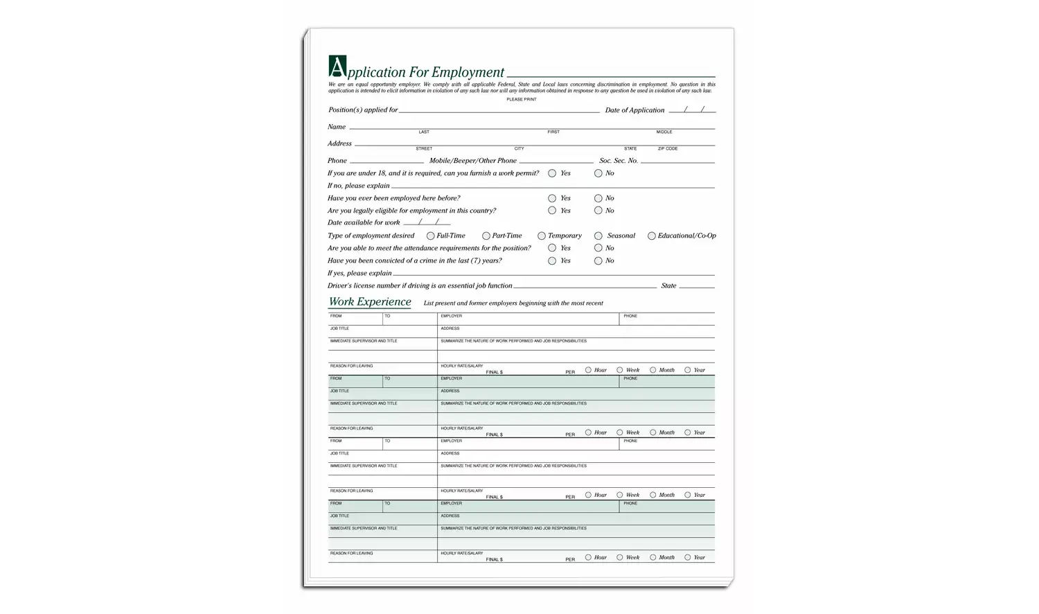 Employee Applications