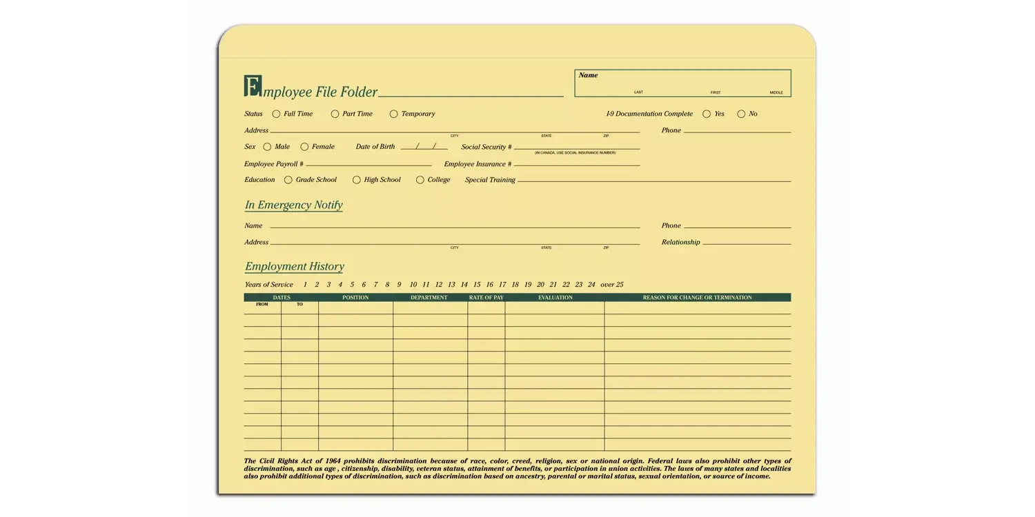 Employee Folders