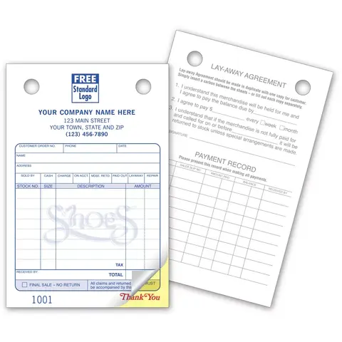 Shoes Order Forms