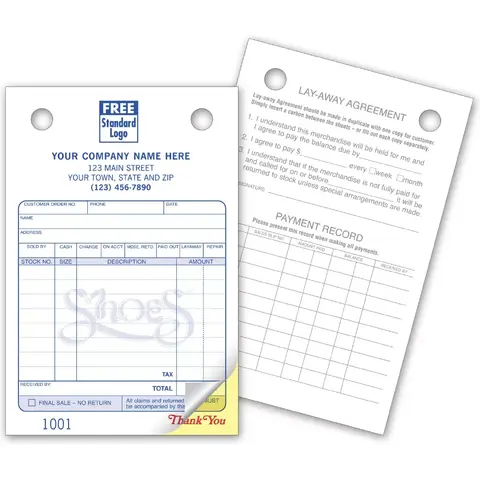 Shoes Order Forms