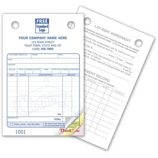 Clothing Order Forms, Small