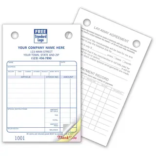 Jewelry Order Forms