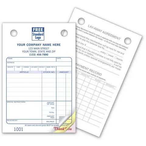 Jewelry Order Forms