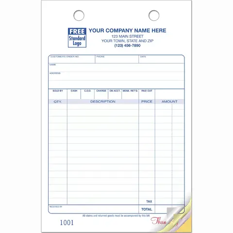 Retail Order Forms, Large