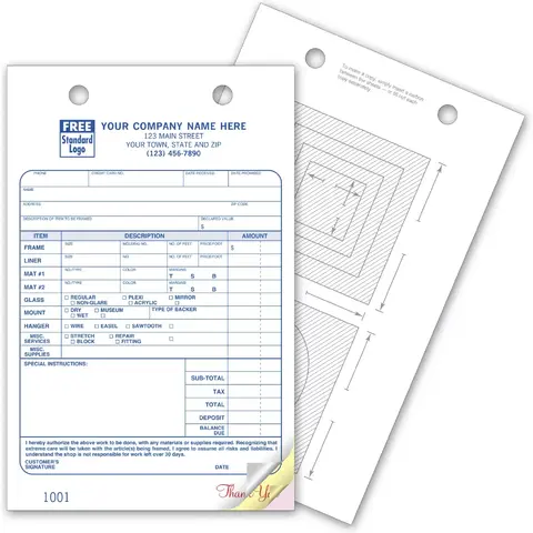 615 - Framing Order Forms