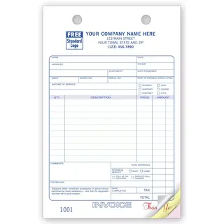 631 - Custom Service Order Forms Printing