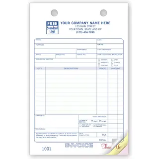 631 - Custom Service Order Forms Printing