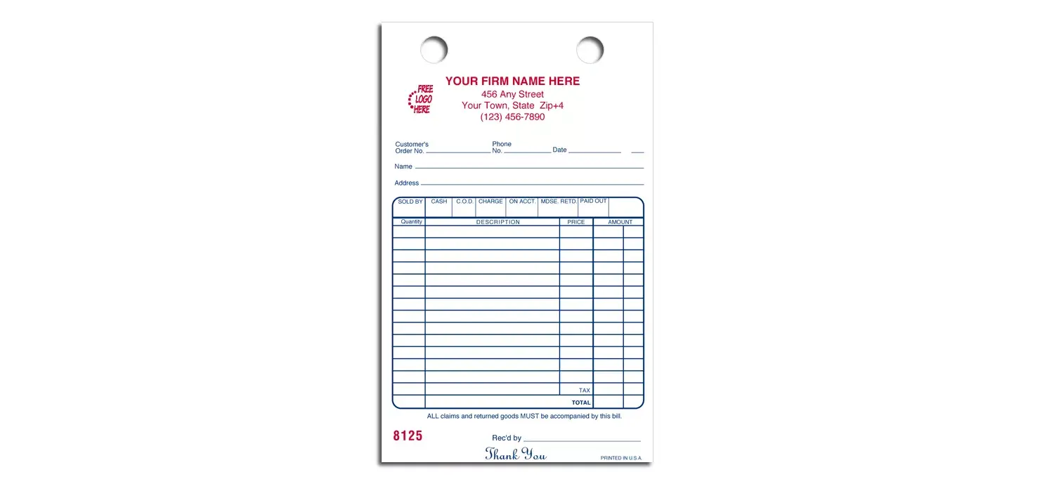 15814 - Cash Register Forms