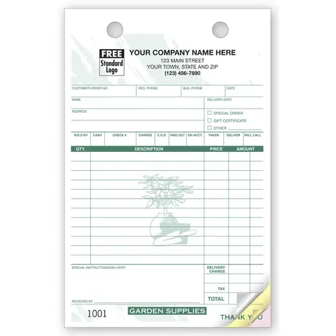 2519T - Garden Supplies Order Forms