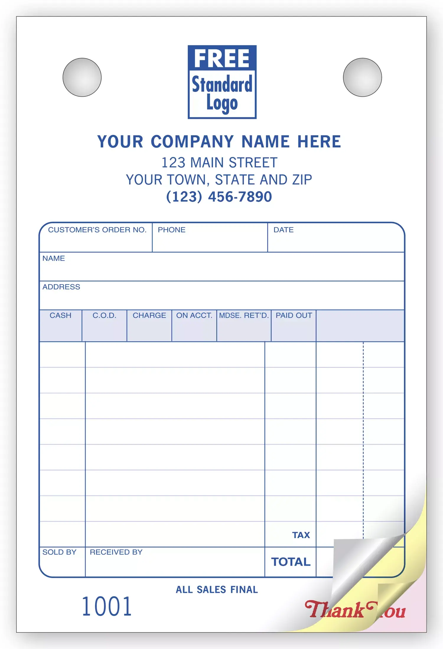 Register Forms with Custom Text