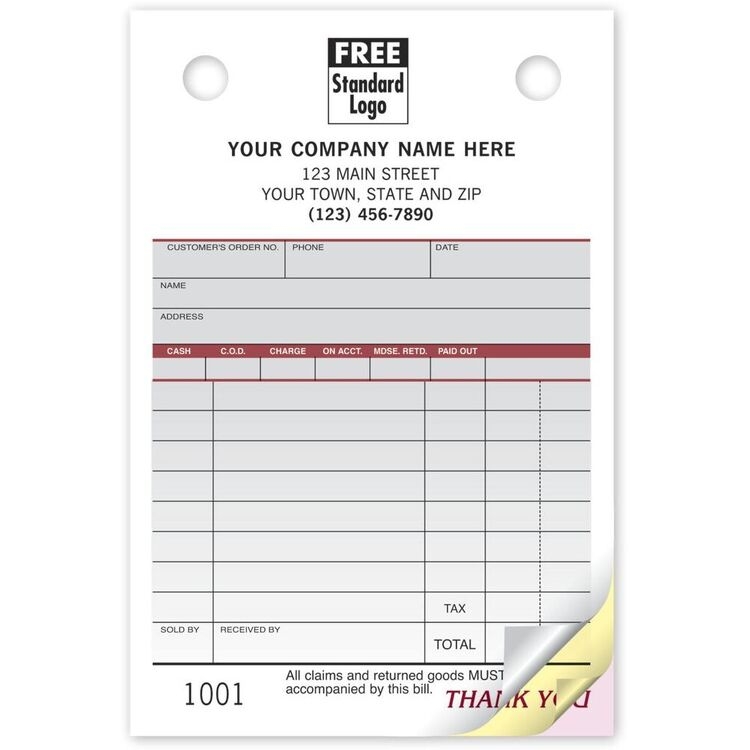 SP125 - Order Forms, Small - Spectra Collection