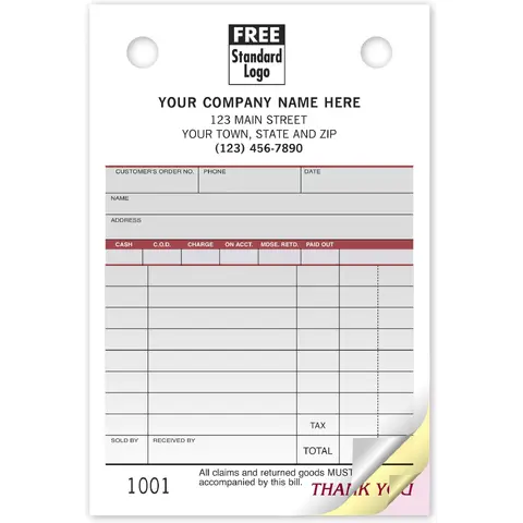 SP125 - Order Forms, Small - Spectra Collection