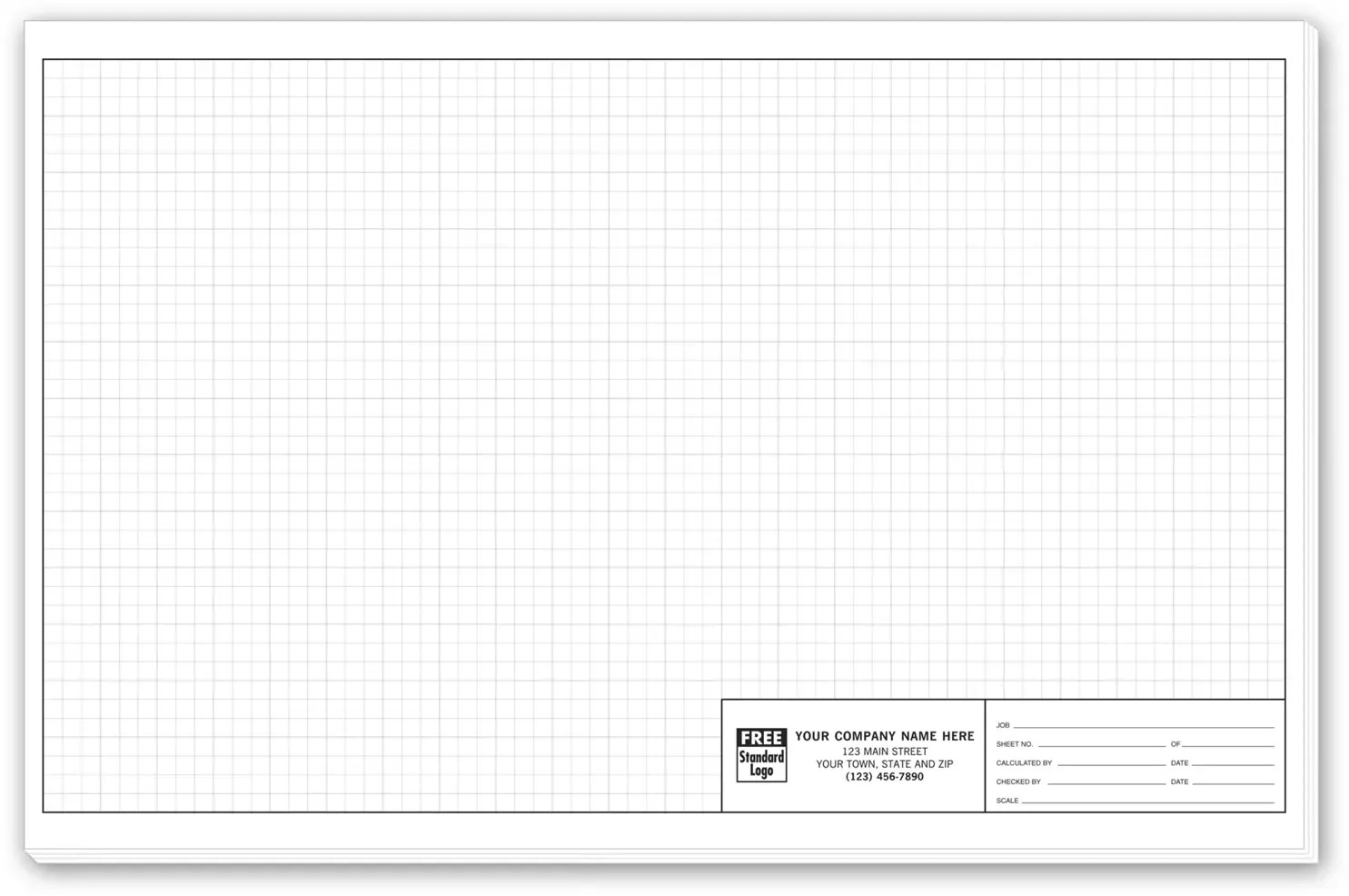 706 - Custom Graph Paper - Engineering Graph Paper, 11" x 17"