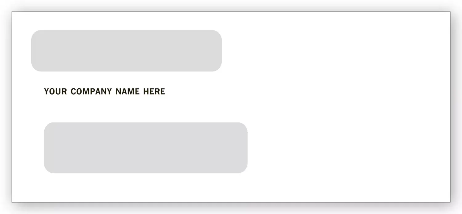 91564 - Double Window Confidential Check Envelopes